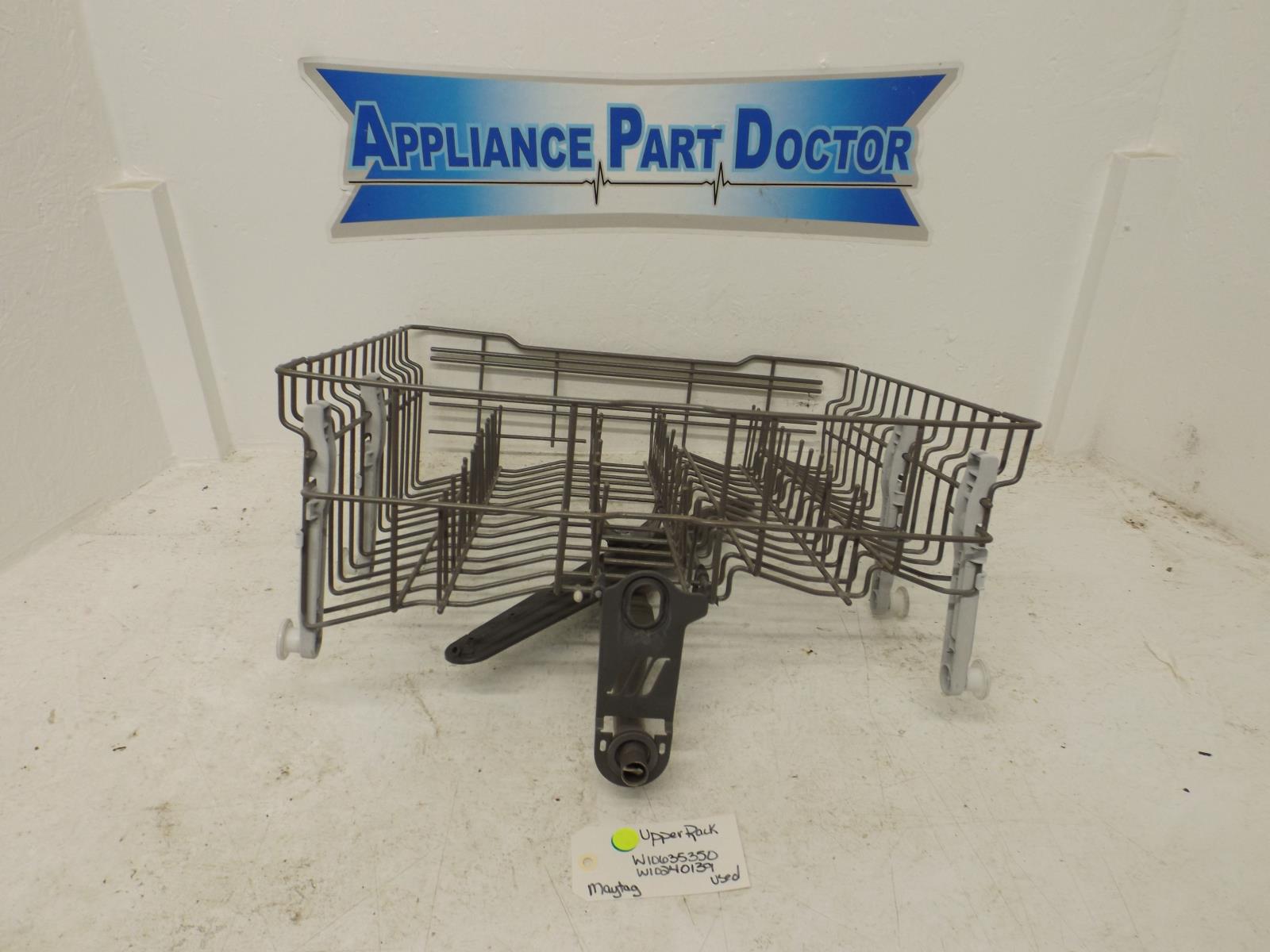 Maytag Dishwasher W10635350 W10240139 Upper Rack Used Maytag Dishwasher W10635350 W10240139 Upper Rack Used